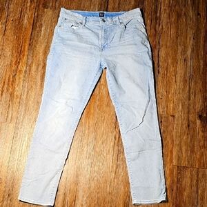 GAP Womens Best Girlfriend Gap For Good Slim Jeans in Light Blue Sz 29